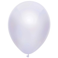 Ballonnen metallic wit 10 stuks