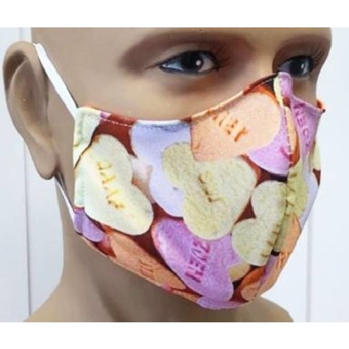 Mondkapje Snoephartjes/Oranje