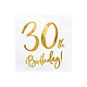Servetten 30th Birthday Goud - 20 Stuks