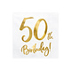 Servetten 50th Birthday Goud - 20 Stuks