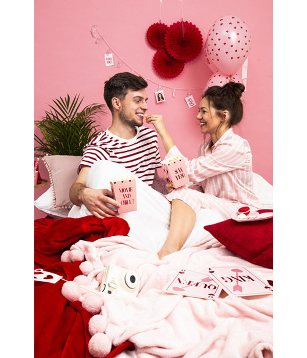 Papieren Waaiers Set Rood 3-delig