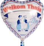 Folieballon Welkom Thuis Delfts Blauw - 45cm