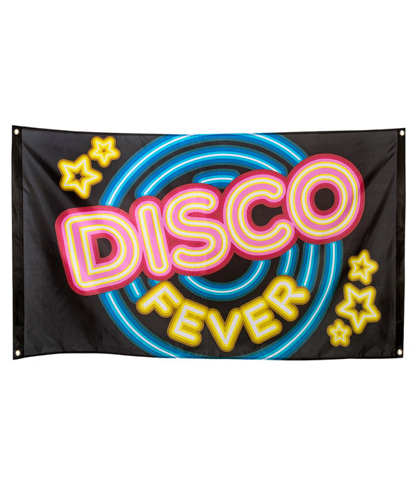 Vlag Disco Fever Neon - 150x90 cm