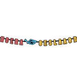 Letterslinger Hoera Geslaagd Neon - 156 cm