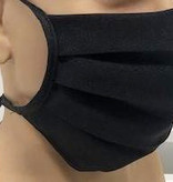 Mondkapje Zwart Plooien