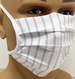 Mondkapje Plooien Wit Krijtstreep