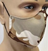 Mondkapje Camouflage/kaki Herbruikbaar