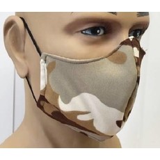 Mondkapje Camouflage/kaki Herbruikbaar
