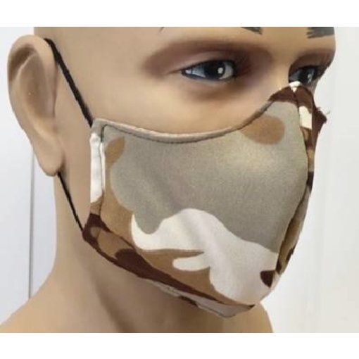 Mondkapje Camouflage/kaki Herbruikbaar