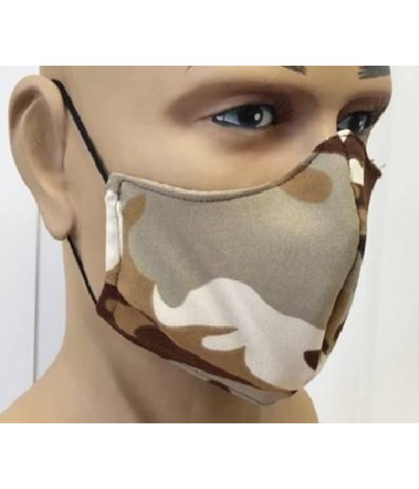 Mondkapje Camouflage/kaki Herbruikbaar