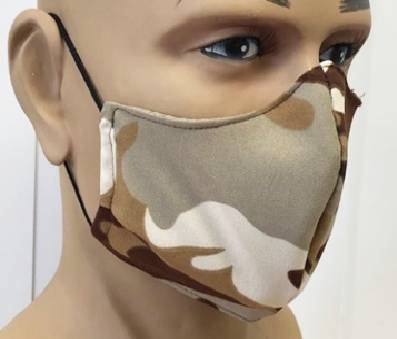 Mondkapje Camouflage/kaki Herbruikbaar afbeelding