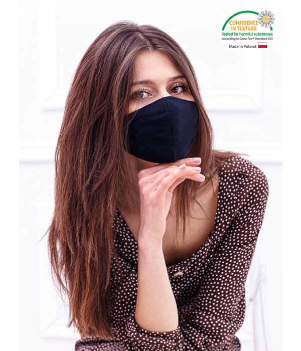 Herbruikbaar Mondkapje Antibacterieel Volwassene Zwart