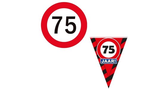 Verkeersbord 75 Jaar