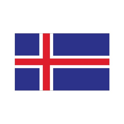Vlag IJsland - 90x150 cm