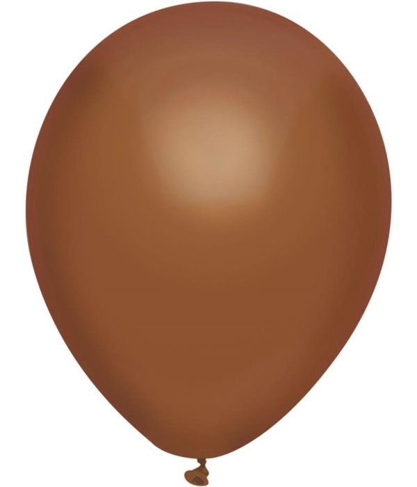 Ballonnen Uni Chocola 100st. 30cm