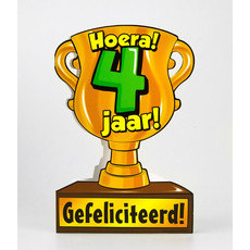 Trofee kaart - 4 jaar