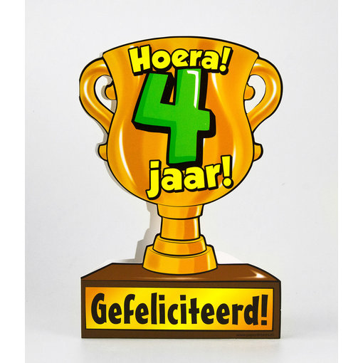 Trofee kaart - 4 jaar