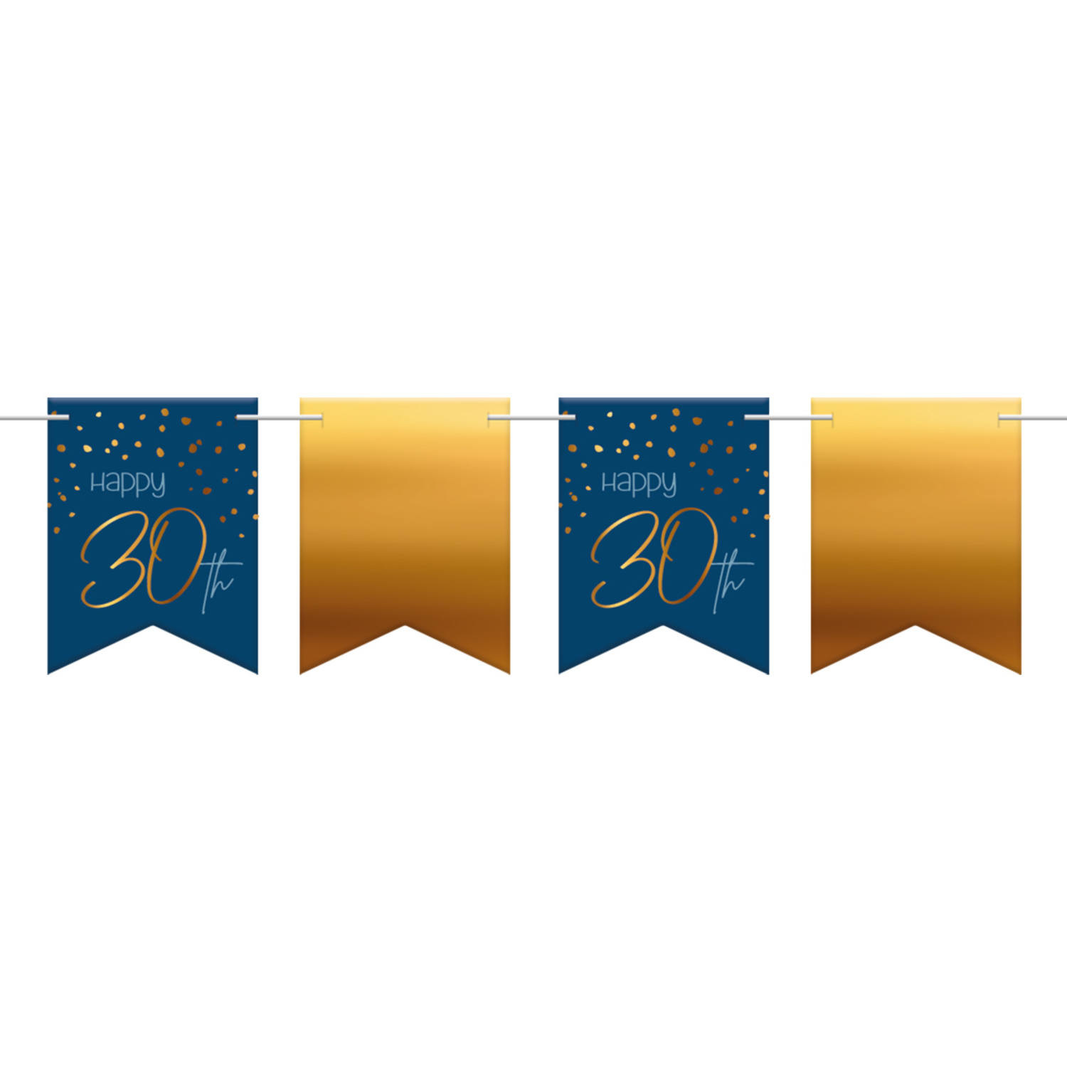 Vlaggenlijn 30 Jaar Blauw/Goud - 6 Meter afbeelding