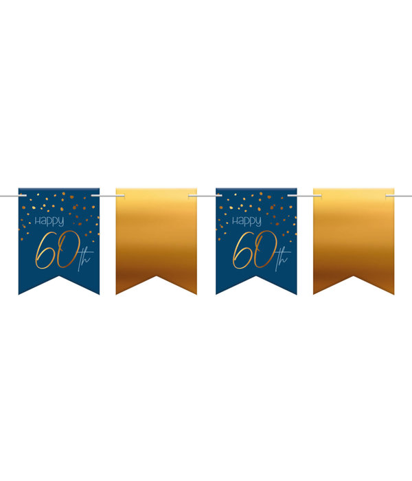 Vlaggenlijn 60 Jaar Blauw/Goud - 6 Meter