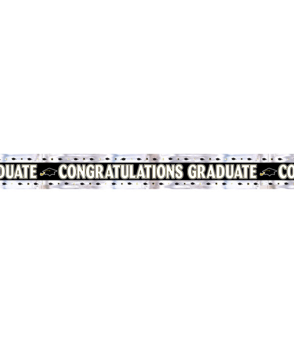 Foliebanner Geslaagd/Graduation - 275 cm