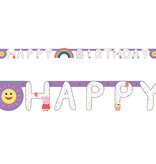 Letterbanner Happy Birthday Peppa Pig