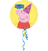 Folieballon Peppa Pig Rond - 45cm