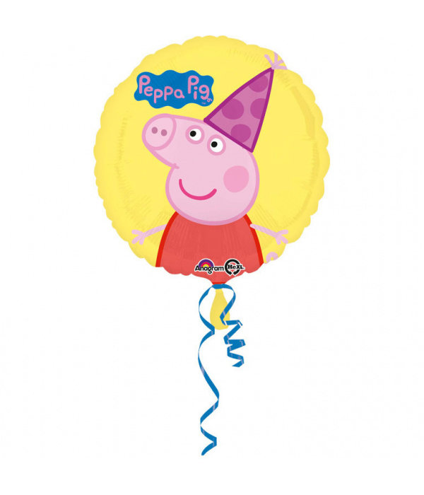 Folieballon Peppa Pig Rond - 45cm