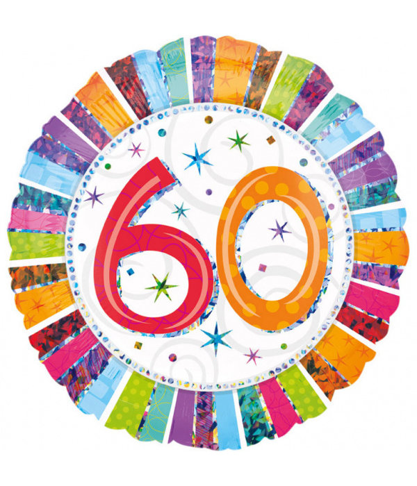 Folieballon Verjaardag 60 Jaar - 45cm