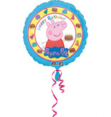 Folieballon Peppa Pig Happy Birthday - 45cm