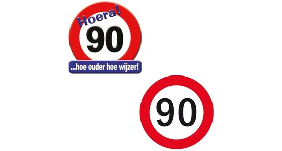 Verkeersbord 90 Jaar