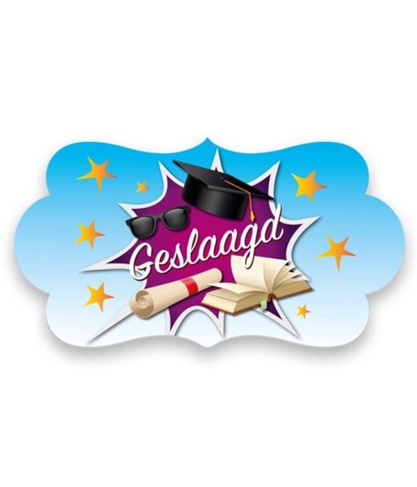 Huldebord 'Hoera Geslaagd'