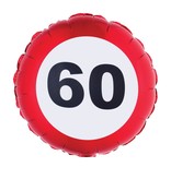 Folieballon Verkeersbord 60 Jaar