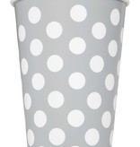 Bekers Zilver met Stippen - 6 Stuks