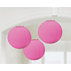Lampionnen Set Donker Roze - 3 Stuks