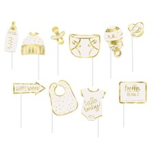 Photo Booth Props 'Hello Baby' - 10 Stuks