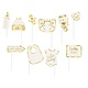 Photo Booth Props 'Hello Baby' - 10 Stuks