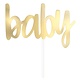 Cake Topper 'Baby' Goud