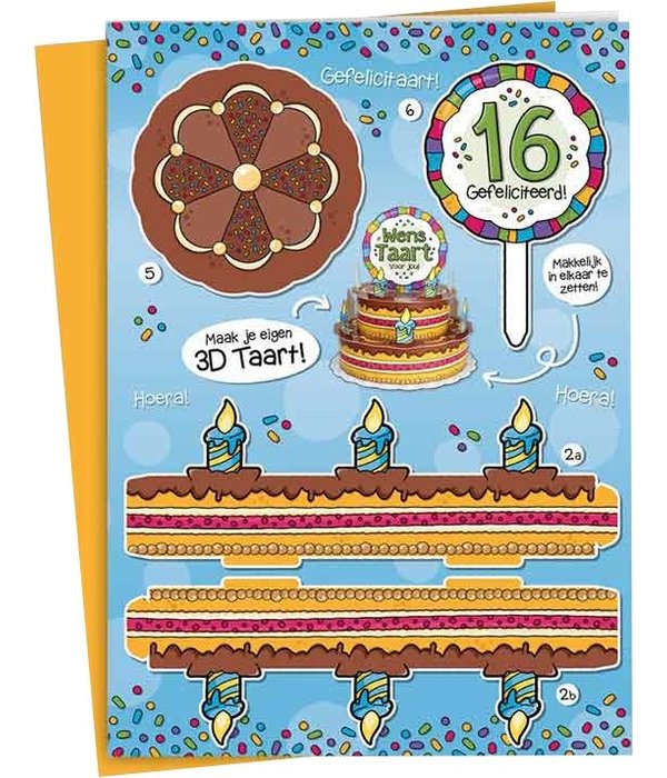 3D Wenstaart 16 Jaar