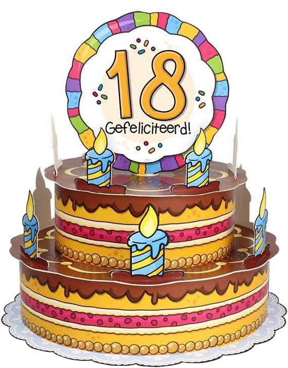 3D Wenstaart 18 Jaar