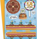 3D Wenstaart 18 Jaar