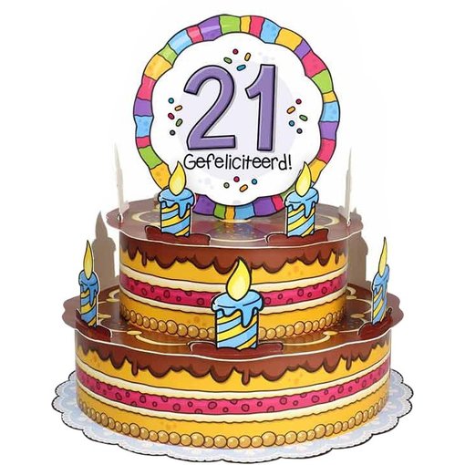 3D Wenstaart 21 Jaar