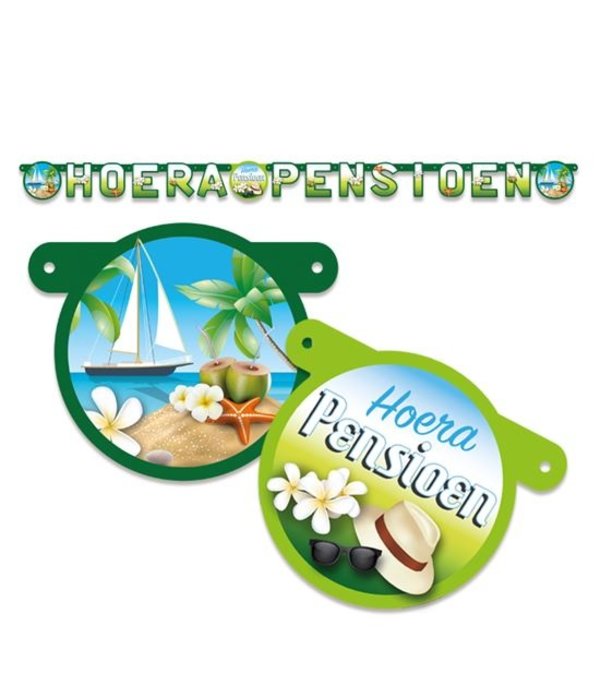 Letterslinger Hoera Pensioen - 2 Meter