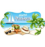 Feestbord Hoera Pensioen