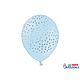 Ballonnen Pastel Baby Blauw Stippen - 6 Stuks