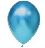 Chrome Ballonnen Blauw - 50 Stuks