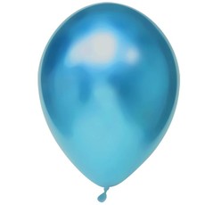 Chrome Ballonnen Blauw - 50 Stuks