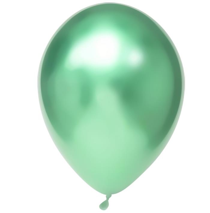 Chrome Ballonnen Mint Groen- 50 Stuks