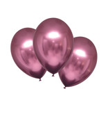 Chrome Ballonnen Flamingo Roze Luxe - 6 Stuks