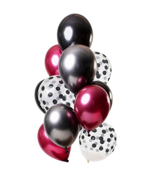 Ballonnen Set Dark Richness Premium - 12 Stuks