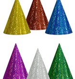 Feesthoedjes Holografisch Assorti - 20 Stuks